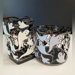 Bath and body works ghost candle/soap holder set